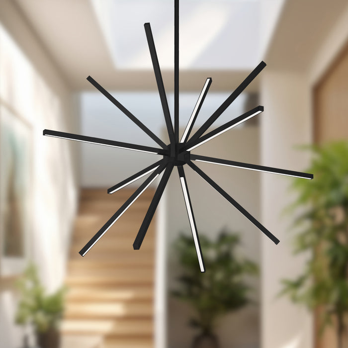 Sirius Minor LED Chandelier Black-Mid. Chandeliers-Kuzco Lighting-Lighting Design Store