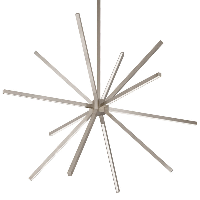 Sirius Minor LED Chandelier Brushed Nickel-Mid. Chandeliers-Kuzco Lighting-Lighting Design Store