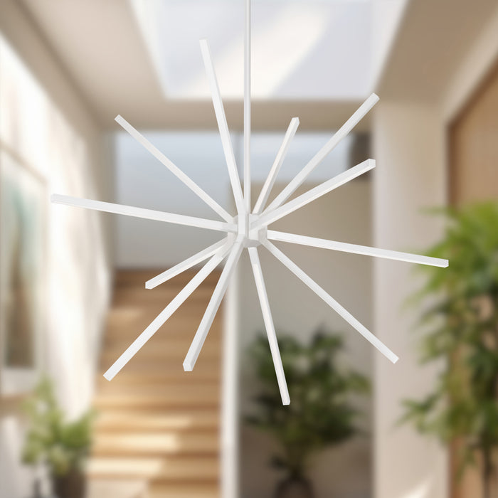 Sirius Minor LED Chandelier White-Mid. Chandeliers-Kuzco Lighting-Lighting Design Store