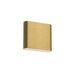 Slate LED Wall Sconce Brushed Gold-Exterior-Kuzco Lighting-Lighting Design Store