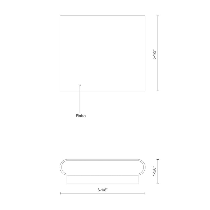 Slate LED Wall Sconce White-Exterior-Kuzco Lighting-Lighting Design Store