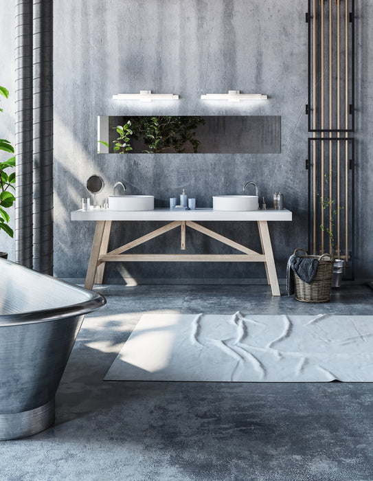 Soho LED Bathroom Fixture Brushed Nickel-Bathroom Fixtures-Kuzco Lighting-Lighting Design Store