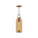 Soji One Light Pendant Aged Gold/Copper Glass-Mini Pendants-Alora-Lighting Design Store