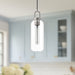 Soji One Light Pendant Brushed Nickel/Clear Glass-Mini Pendants-Alora-Lighting Design Store