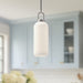 Soji One Light Pendant Brushed Nickel/Opal Matte Glass-Mini Pendants-Alora-Lighting Design Store