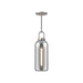 Soji One Light Pendant Brushed Nickel/Smoked Solid Glass-Mini Pendants-Alora-Lighting Design Store