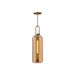 Soji One Light Pendant Aged Gold/Copper Glass-Mini Pendants-Alora-Lighting Design Store