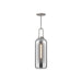 Soji One Light Pendant Brushed Nickel/Smoked Solid Glass-Mini Pendants-Alora-Lighting Design Store