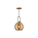 Soji One Light Pendant Aged Gold/Copper Glass-Mini Pendants-Alora-Lighting Design Store