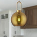 Soji One Light Pendant Aged Gold/Copper Glass-Mini Pendants-Alora-Lighting Design Store