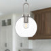Soji One Light Pendant Brushed Nickel/Clear Glass-Mini Pendants-Alora-Lighting Design Store
