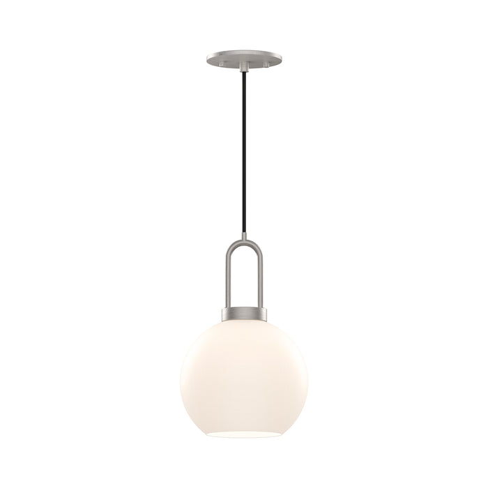 Soji One Light Pendant Brushed Nickel/Opal Matte Glass-Mini Pendants-Alora-Lighting Design Store