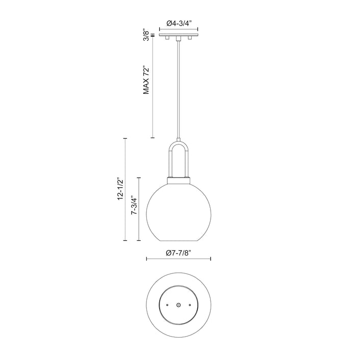 Soji One Light Pendant-Alora-Lighting Design Store