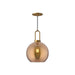 Soji One Light Pendant Aged Gold/Copper Glass-Mini Pendants-Alora-Lighting Design Store