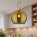 Soji One Light Pendant Aged Gold/Copper Glass-Mini Pendants-Alora-Lighting Design Store