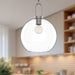 Soji One Light Pendant Brushed Nickel/Clear Glass-Mini Pendants-Alora-Lighting Design Store