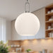 Soji One Light Pendant Brushed Nickel/Opal Matte Glass-Mini Pendants-Alora-Lighting Design Store
