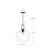 Soji One Light Pendant Brushed Nickel/Opal Matte Glass-Mini Pendants-Alora-Lighting Design Store