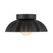 Soleil LED Wall/Vanity Matte Black/Opal Glass-Flush Mounts-Alora-Lighting Design Store