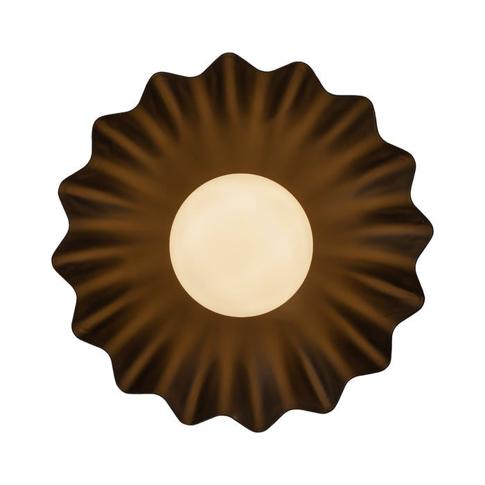 Soleil LED Wall/Vanity Matte Black/Opal Glass-Flush Mounts-Alora-Lighting Design Store