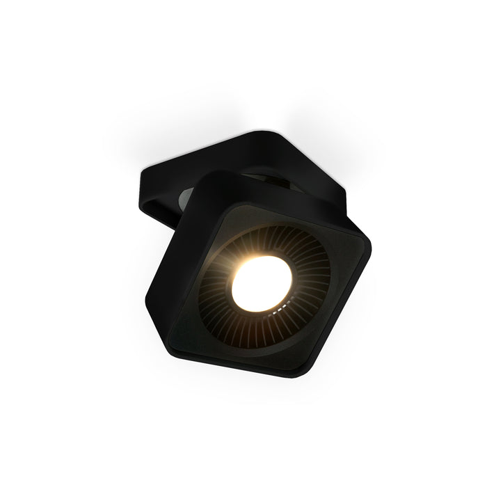 Solo LED Flush Mount Black-Flush Mounts-Kuzco Lighting-Lighting Design Store