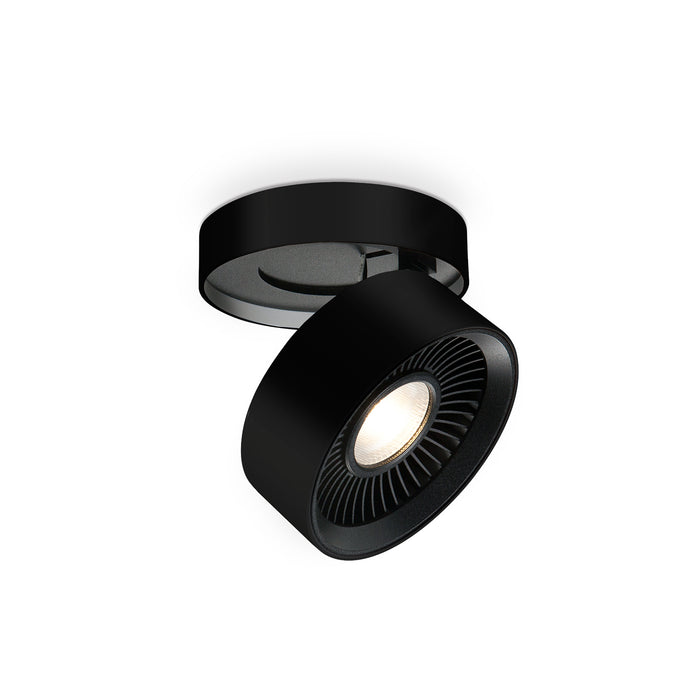 Solo LED Flush Mount Black-Flush Mounts-Kuzco Lighting-Lighting Design Store