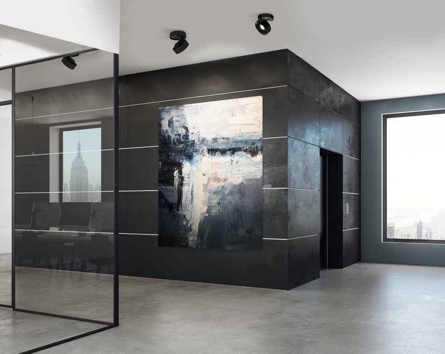 Solo LED Flush Mount Black-Flush Mounts-Kuzco Lighting-Lighting Design Store