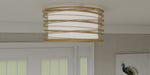 Spiral Three Light Semi Flush Mount-Flush Mounts-Quoizel-Lighting Design Store