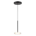 Stephord LED Pendant Black/Clear Glass-Mini Pendants-Kuzco Lighting-Lighting Design Store