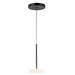 Stephord LED Pendant Black/Frosted Glass-Mini Pendants-Kuzco Lighting-Lighting Design Store