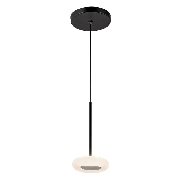 Stephord LED Pendant Black/Frosted Glass-Mini Pendants-Kuzco Lighting-Lighting Design Store