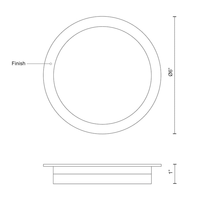 Stockton LED Flush Mount White-Flush Mounts-Kuzco Lighting-Lighting Design Store