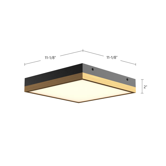 Sydney LED Flush Mount Aged Gold/White-Flush Mounts-Alora-Lighting Design Store