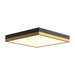 Sydney LED Flush Mount Aged Gold/Matte Black-Flush Mounts-Alora-Lighting Design Store