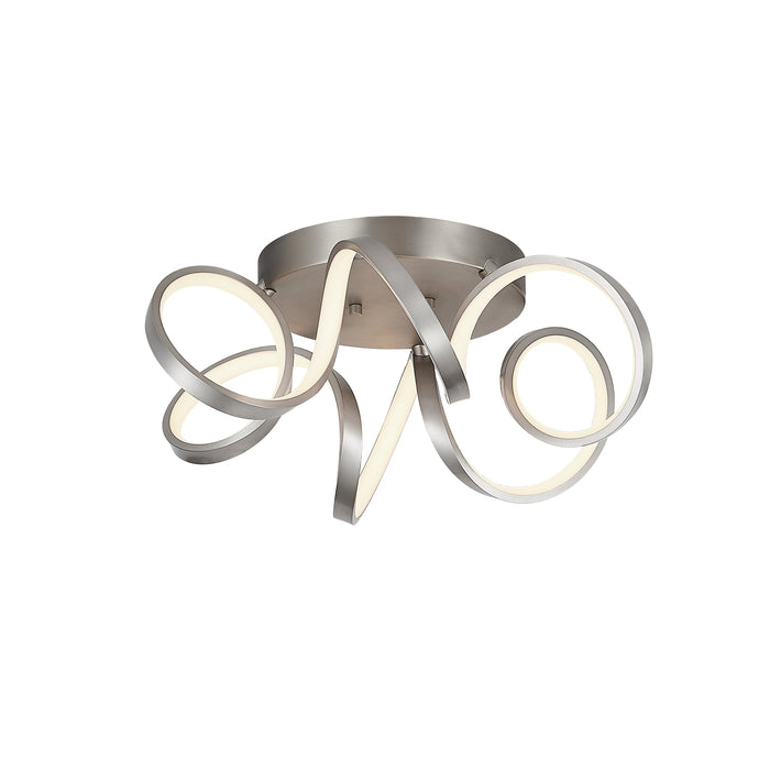 Synergy LED Flush Mount Antique Silver-Flush Mounts-Kuzco Lighting-Lighting Design Store