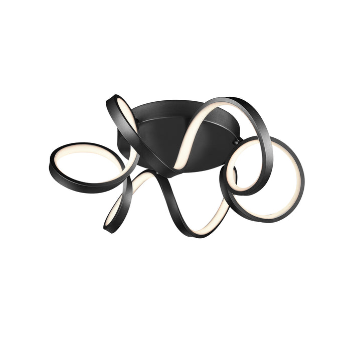 Synergy LED Flush Mount Black-Flush Mounts-Kuzco Lighting-Lighting Design Store