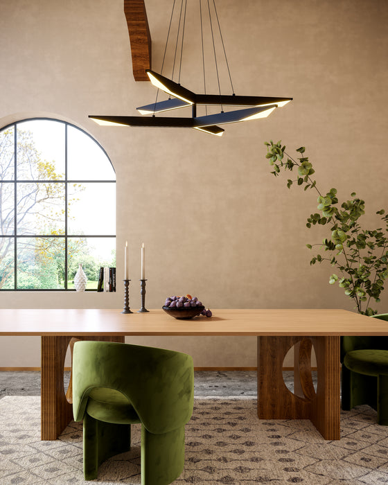 Tachi LED Chandelier Urban Bronze-Mid. Chandeliers-Kuzco Lighting-Lighting Design Store