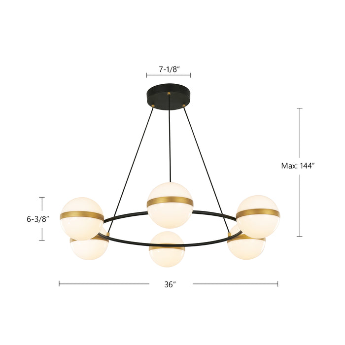 Tagliato LED Chandelier-Alora-Lighting Design Store