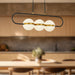 Tagliato LED Pendant Matte Black/Brushed Gold-Linear/Island-Alora-Lighting Design Store
