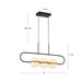 Tagliato LED Pendant Matte Black/Brushed Gold-Linear/Island-Alora-Lighting Design Store