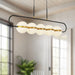 Tagliato LED Pendant Matte Black/Brushed Gold-Linear/Island-Alora-Lighting Design Store