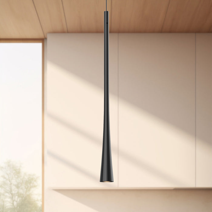 Taper LED Pendant Black-Mini Pendants-Kuzco Lighting-Lighting Design Store