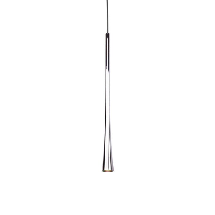 Taper LED Pendant Chrome-Mini Pendants-Kuzco Lighting-Lighting Design Store
