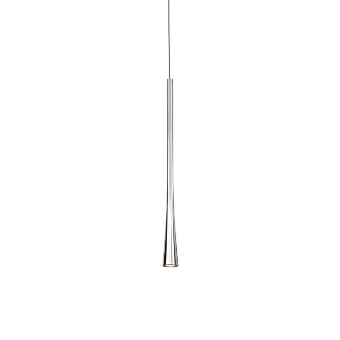 Taper LED Pendant Chrome-Mini Pendants-Kuzco Lighting-Lighting Design Store