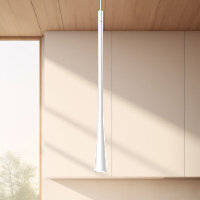 Taper LED Pendant White-Mini Pendants-Kuzco Lighting-Lighting Design Store