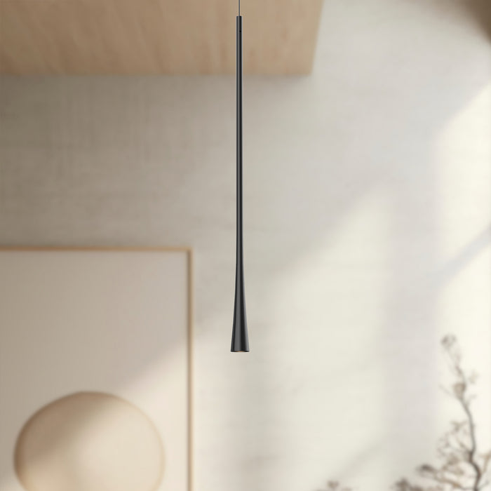 Taper LED Pendant Black-Mini Pendants-Kuzco Lighting-Lighting Design Store