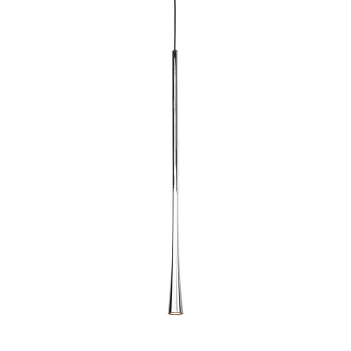Taper LED Pendant Chrome-Mini Pendants-Kuzco Lighting-Lighting Design Store