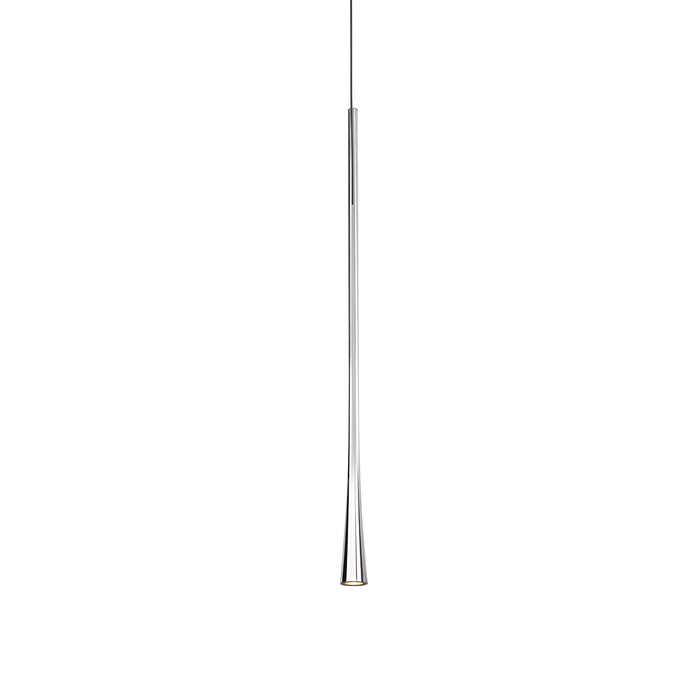 Taper LED Pendant Chrome-Mini Pendants-Kuzco Lighting-Lighting Design Store
