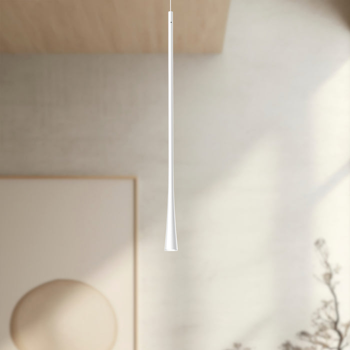 Taper LED Pendant White-Mini Pendants-Kuzco Lighting-Lighting Design Store