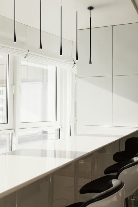 Taper LED Pendant Black-Mini Pendants-Kuzco Lighting-Lighting Design Store